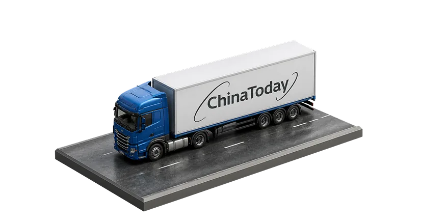 Фура ChinaToday на дороге