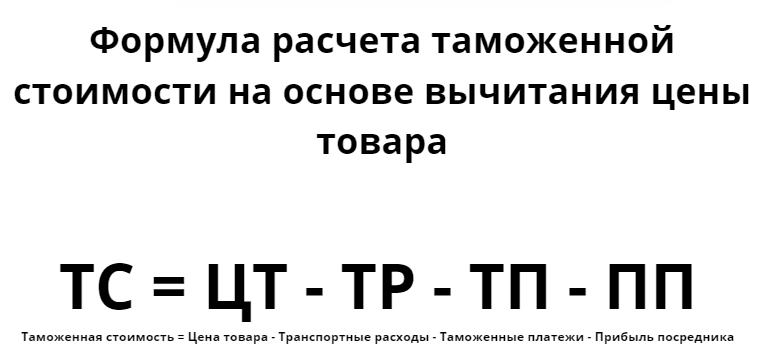 Таможенная стоимость